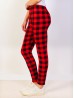 Buffalo Plaid Print Stretchy Legging